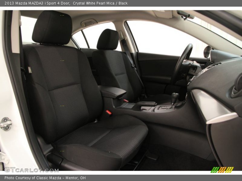 Crystal White Pearl Mica / Black 2013 Mazda MAZDA3 i Sport 4 Door