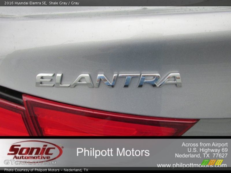 Shale Gray / Gray 2016 Hyundai Elantra SE