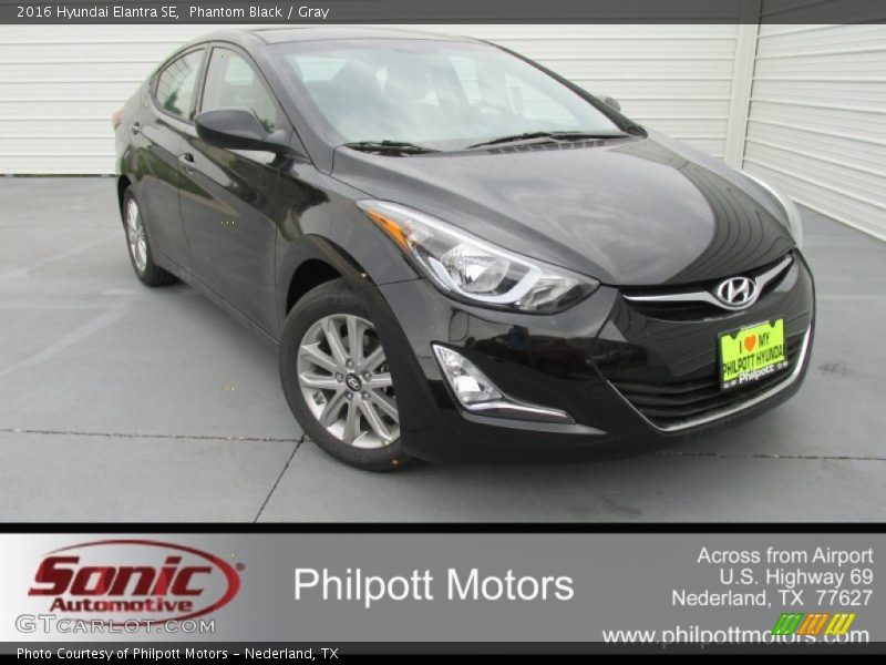 Phantom Black / Gray 2016 Hyundai Elantra SE