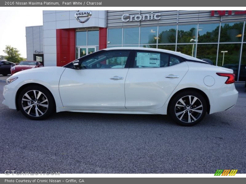 Pearl White / Charcoal 2016 Nissan Maxima Platinum