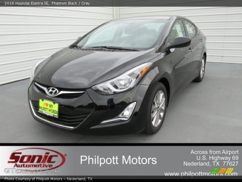 Phantom Black / Gray 2016 Hyundai Elantra SE