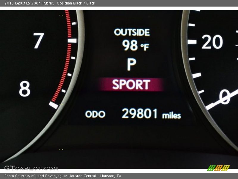 Obsidian Black / Black 2013 Lexus ES 300h Hybrid