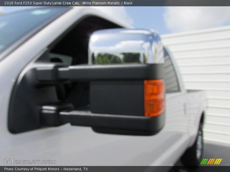 White Platinum Metallic / Black 2016 Ford F250 Super Duty Lariat Crew Cab