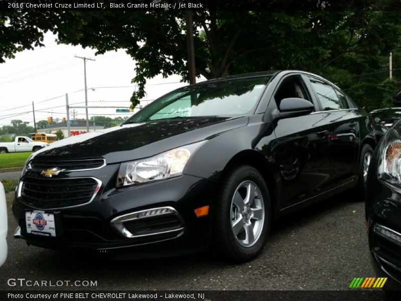 Black Granite Metallic / Jet Black 2016 Chevrolet Cruze Limited LT