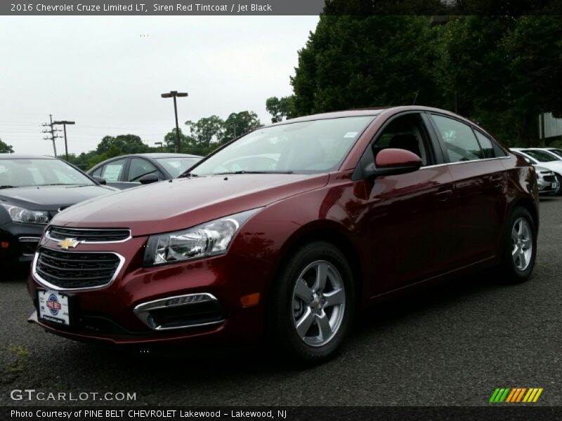 Siren Red Tintcoat / Jet Black 2016 Chevrolet Cruze Limited LT