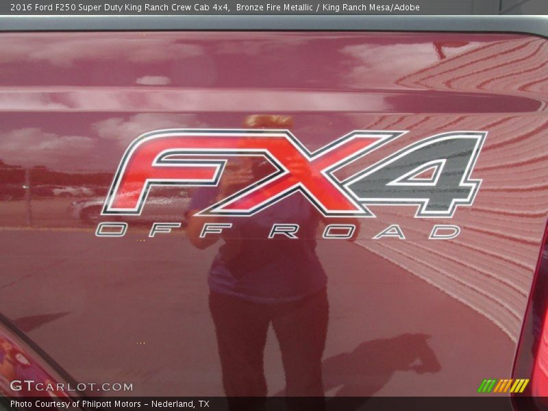Bronze Fire Metallic / King Ranch Mesa/Adobe 2016 Ford F250 Super Duty King Ranch Crew Cab 4x4