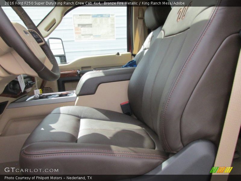 Bronze Fire Metallic / King Ranch Mesa/Adobe 2016 Ford F250 Super Duty King Ranch Crew Cab 4x4
