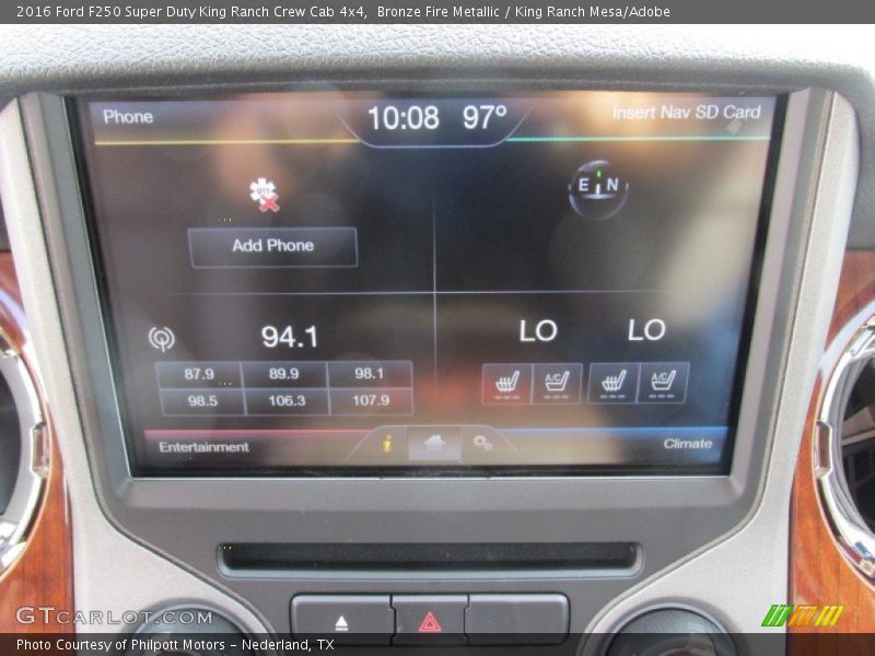 Bronze Fire Metallic / King Ranch Mesa/Adobe 2016 Ford F250 Super Duty King Ranch Crew Cab 4x4