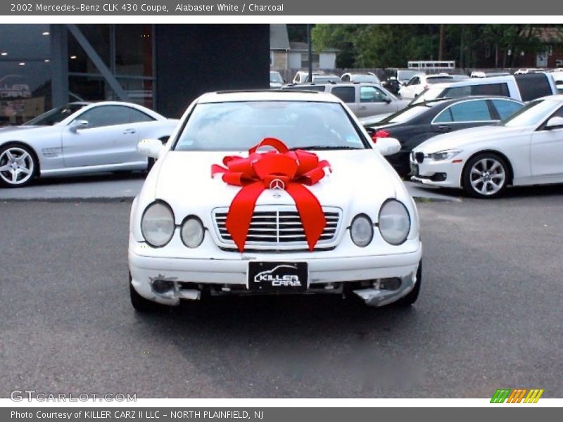 Alabaster White / Charcoal 2002 Mercedes-Benz CLK 430 Coupe