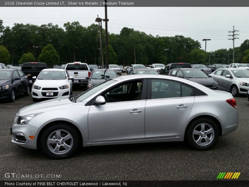 Silver Ice Metallic / Medium Titanium 2016 Chevrolet Cruze Limited LT