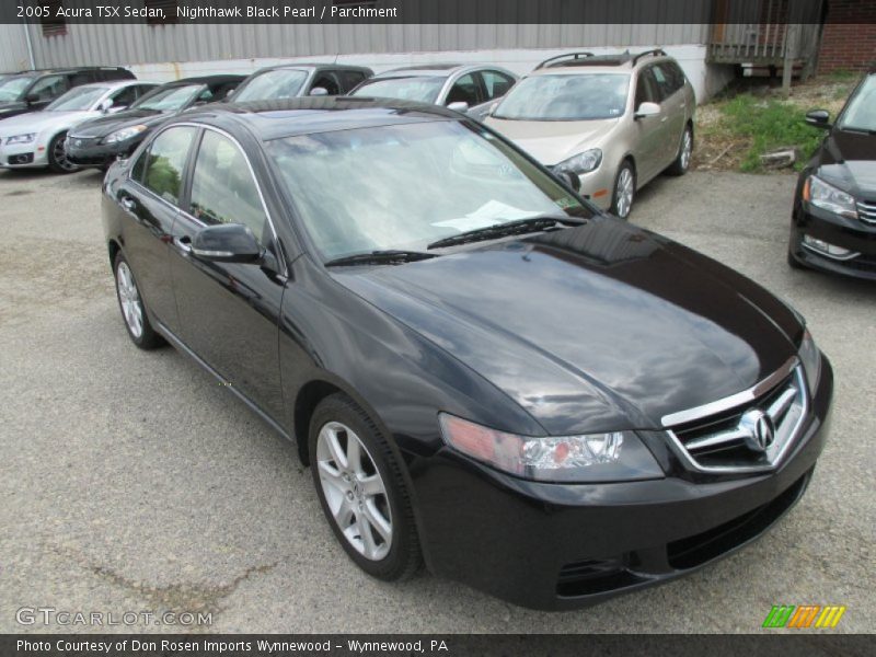 Nighthawk Black Pearl / Parchment 2005 Acura TSX Sedan