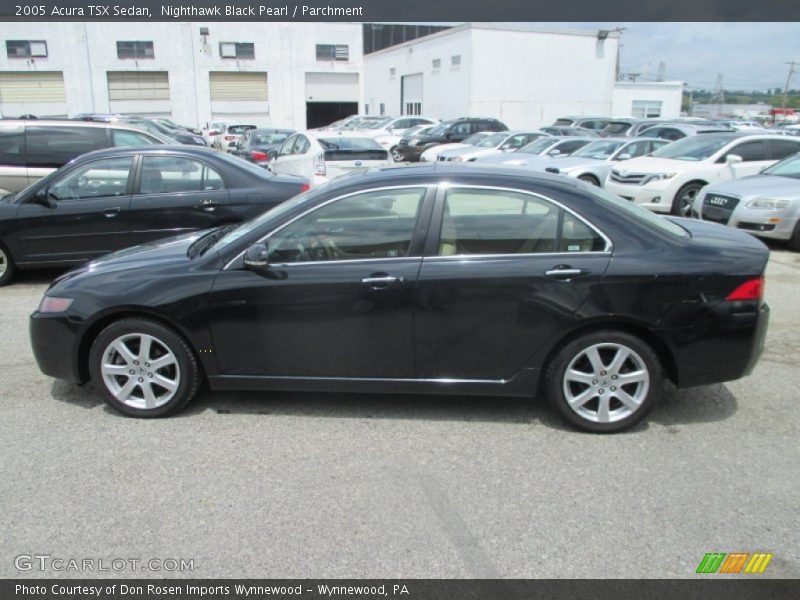Nighthawk Black Pearl / Parchment 2005 Acura TSX Sedan