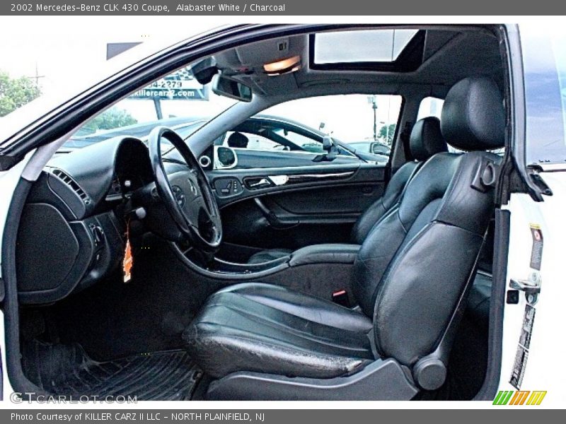Alabaster White / Charcoal 2002 Mercedes-Benz CLK 430 Coupe
