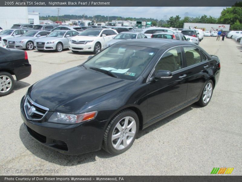 Nighthawk Black Pearl / Parchment 2005 Acura TSX Sedan