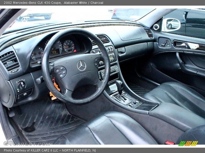 Alabaster White / Charcoal 2002 Mercedes-Benz CLK 430 Coupe