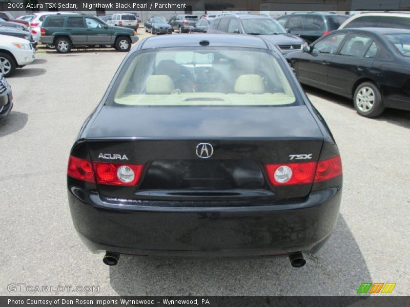 Nighthawk Black Pearl / Parchment 2005 Acura TSX Sedan