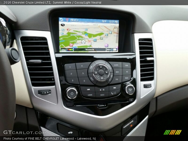 Controls of 2016 Cruze Limited LTZ