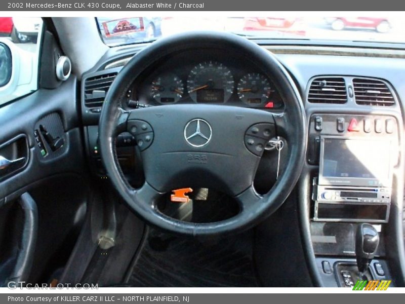 Alabaster White / Charcoal 2002 Mercedes-Benz CLK 430 Coupe