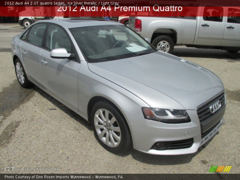 Ice Silver Metallic / Light Gray 2012 Audi A4 2.0T quattro Sedan
