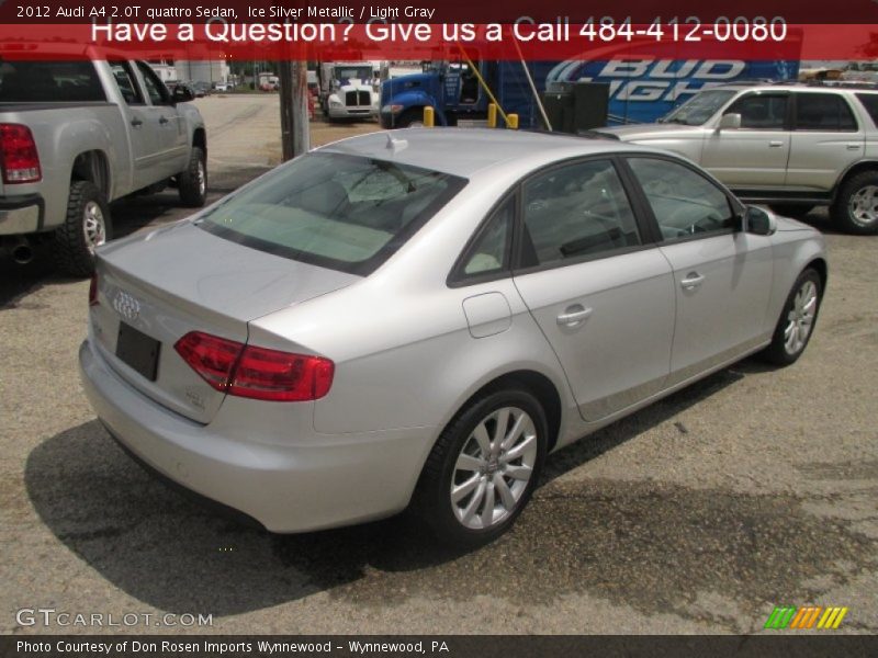 Ice Silver Metallic / Light Gray 2012 Audi A4 2.0T quattro Sedan