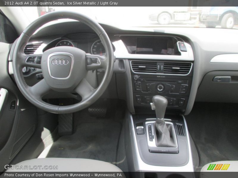 Ice Silver Metallic / Light Gray 2012 Audi A4 2.0T quattro Sedan