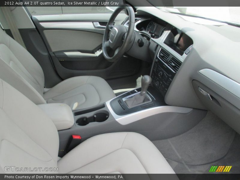 Ice Silver Metallic / Light Gray 2012 Audi A4 2.0T quattro Sedan