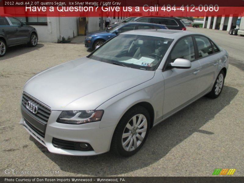 Ice Silver Metallic / Light Gray 2012 Audi A4 2.0T quattro Sedan