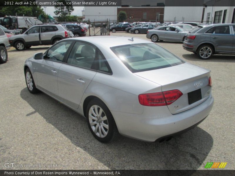 Ice Silver Metallic / Light Gray 2012 Audi A4 2.0T quattro Sedan