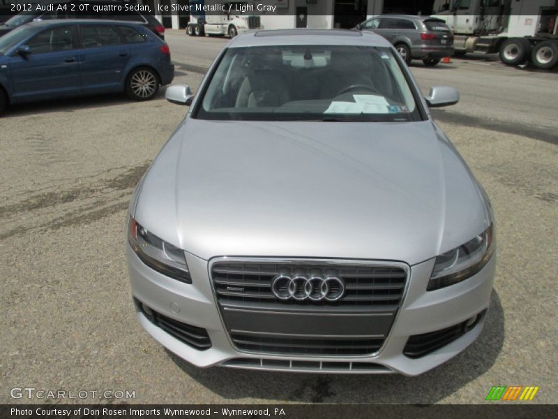 Ice Silver Metallic / Light Gray 2012 Audi A4 2.0T quattro Sedan