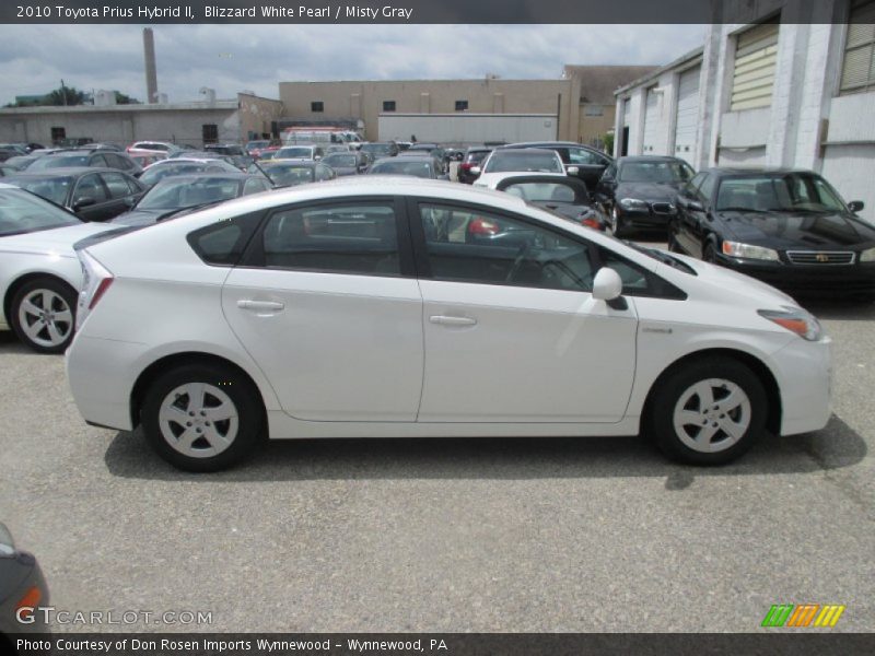 Blizzard White Pearl / Misty Gray 2010 Toyota Prius Hybrid II