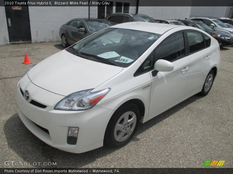 Blizzard White Pearl / Misty Gray 2010 Toyota Prius Hybrid II