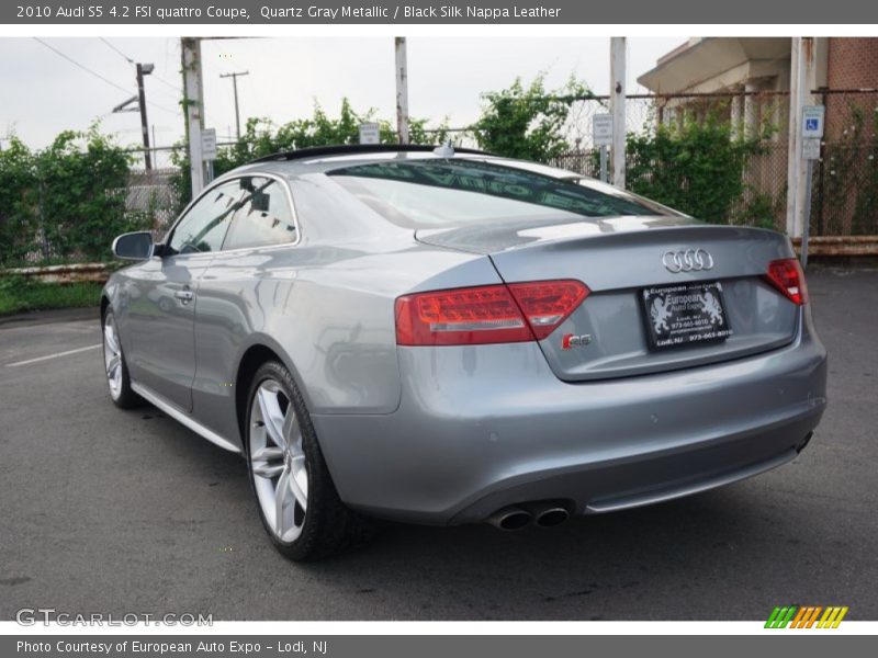 Quartz Gray Metallic / Black Silk Nappa Leather 2010 Audi S5 4.2 FSI quattro Coupe