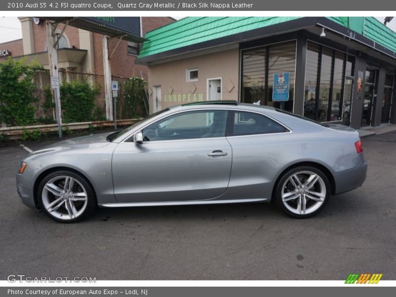 Quartz Gray Metallic / Black Silk Nappa Leather 2010 Audi S5 4.2 FSI quattro Coupe