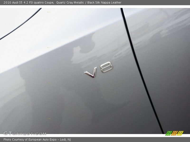 Quartz Gray Metallic / Black Silk Nappa Leather 2010 Audi S5 4.2 FSI quattro Coupe