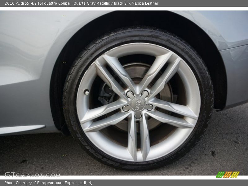 Quartz Gray Metallic / Black Silk Nappa Leather 2010 Audi S5 4.2 FSI quattro Coupe