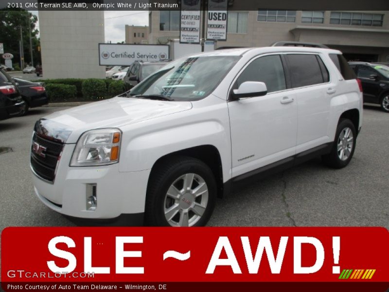 Olympic White / Light Titanium 2011 GMC Terrain SLE AWD