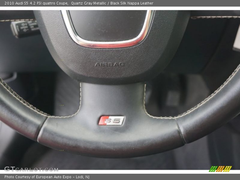 Quartz Gray Metallic / Black Silk Nappa Leather 2010 Audi S5 4.2 FSI quattro Coupe