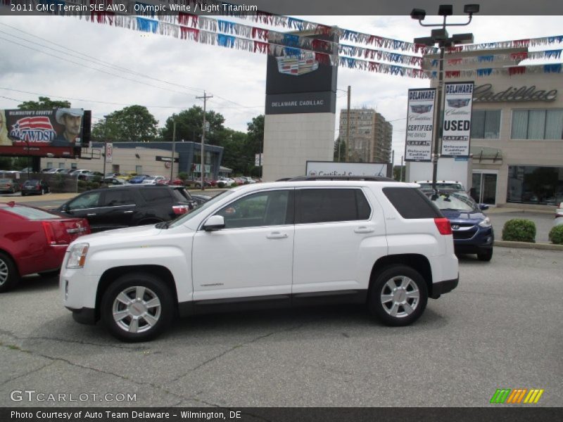 Olympic White / Light Titanium 2011 GMC Terrain SLE AWD
