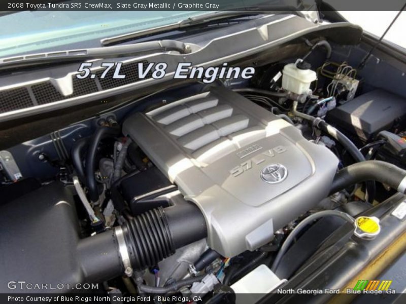 Slate Gray Metallic / Graphite Gray 2008 Toyota Tundra SR5 CrewMax