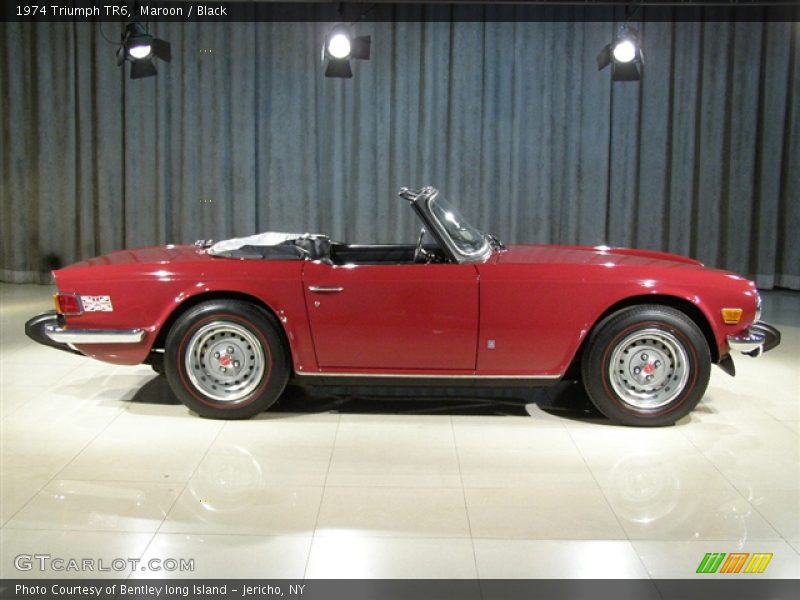 Maroon / Black 1974 Triumph TR6