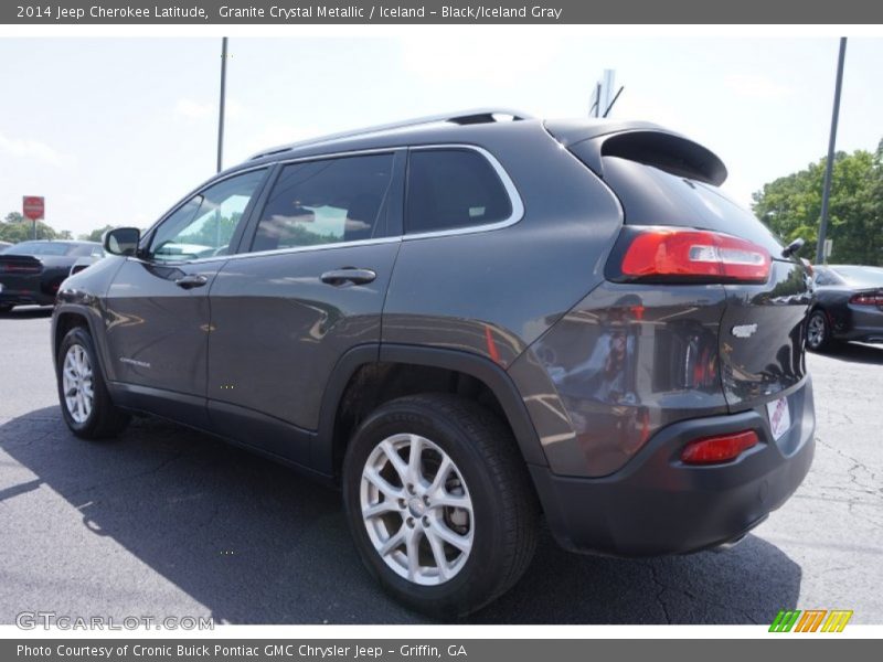 Granite Crystal Metallic / Iceland - Black/Iceland Gray 2014 Jeep Cherokee Latitude