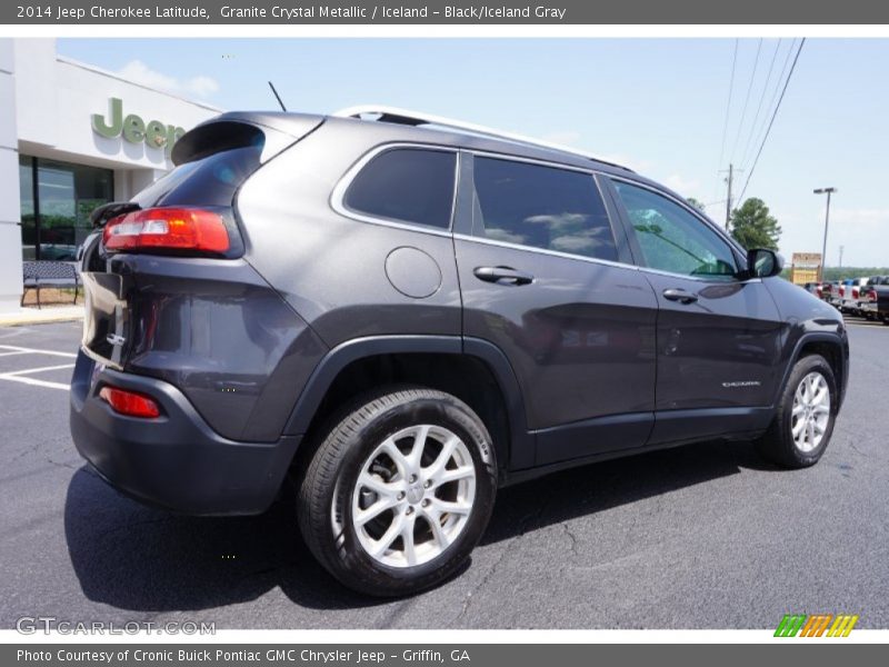 Granite Crystal Metallic / Iceland - Black/Iceland Gray 2014 Jeep Cherokee Latitude