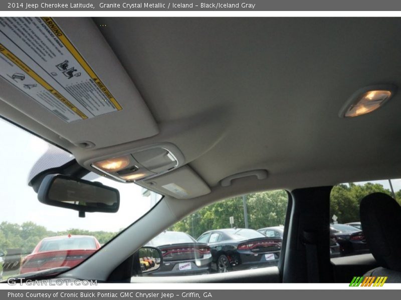 Granite Crystal Metallic / Iceland - Black/Iceland Gray 2014 Jeep Cherokee Latitude