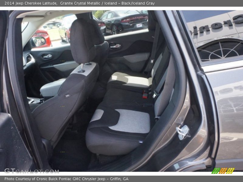 Granite Crystal Metallic / Iceland - Black/Iceland Gray 2014 Jeep Cherokee Latitude