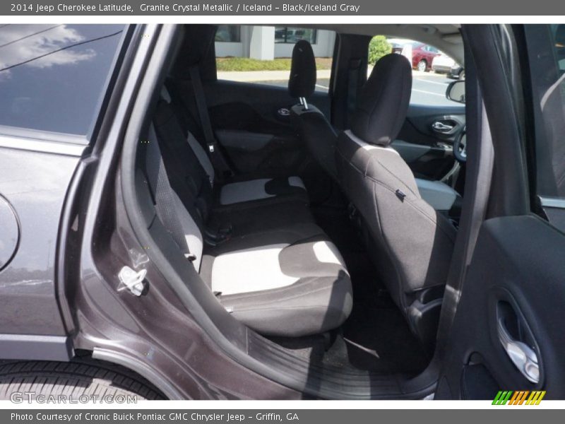 Granite Crystal Metallic / Iceland - Black/Iceland Gray 2014 Jeep Cherokee Latitude