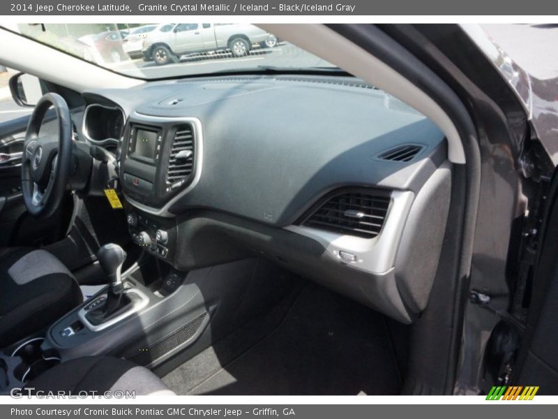 Granite Crystal Metallic / Iceland - Black/Iceland Gray 2014 Jeep Cherokee Latitude