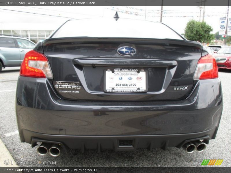 Dark Gray Metallic / Carbon Black 2016 Subaru WRX