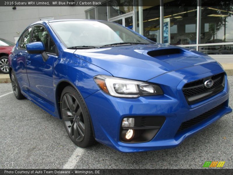 WR Blue Pearl / Carbon Black 2016 Subaru WRX Limited