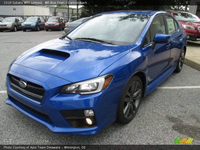 WR Blue Pearl / Carbon Black 2016 Subaru WRX Limited