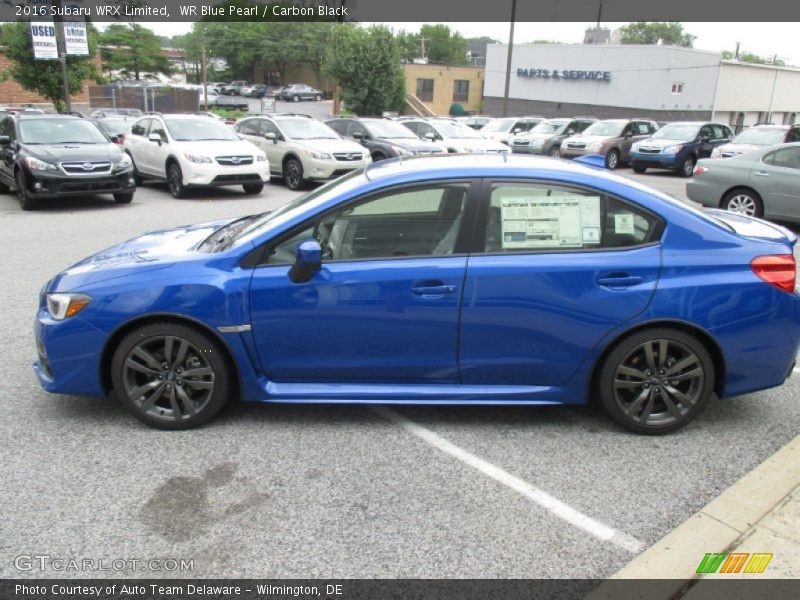 WR Blue Pearl / Carbon Black 2016 Subaru WRX Limited